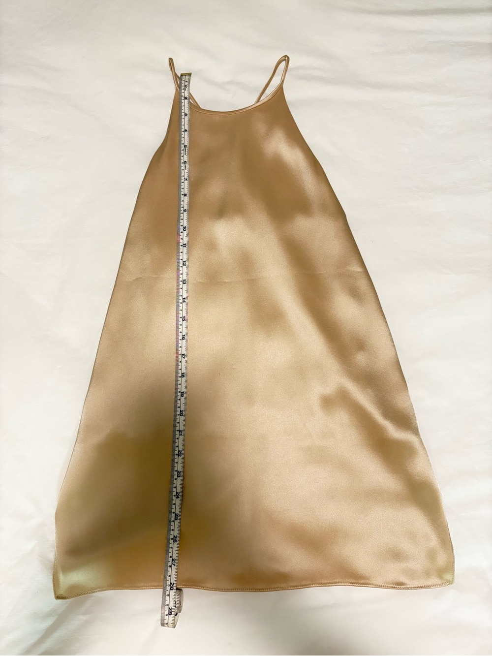 Satin Slip Dress/tunic in Champagne - Women's Sleeveless Dress